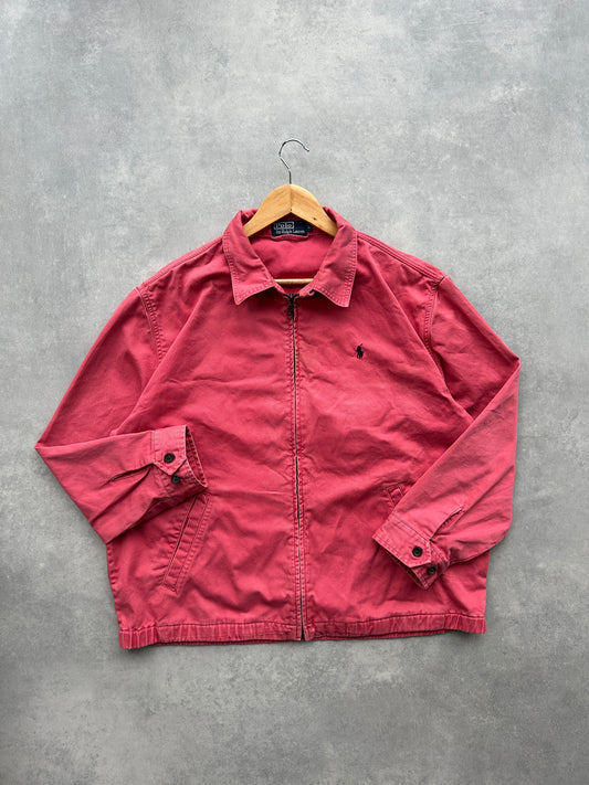 Polo by Ralph Lauren vintage muška roza harrington jakna (L)