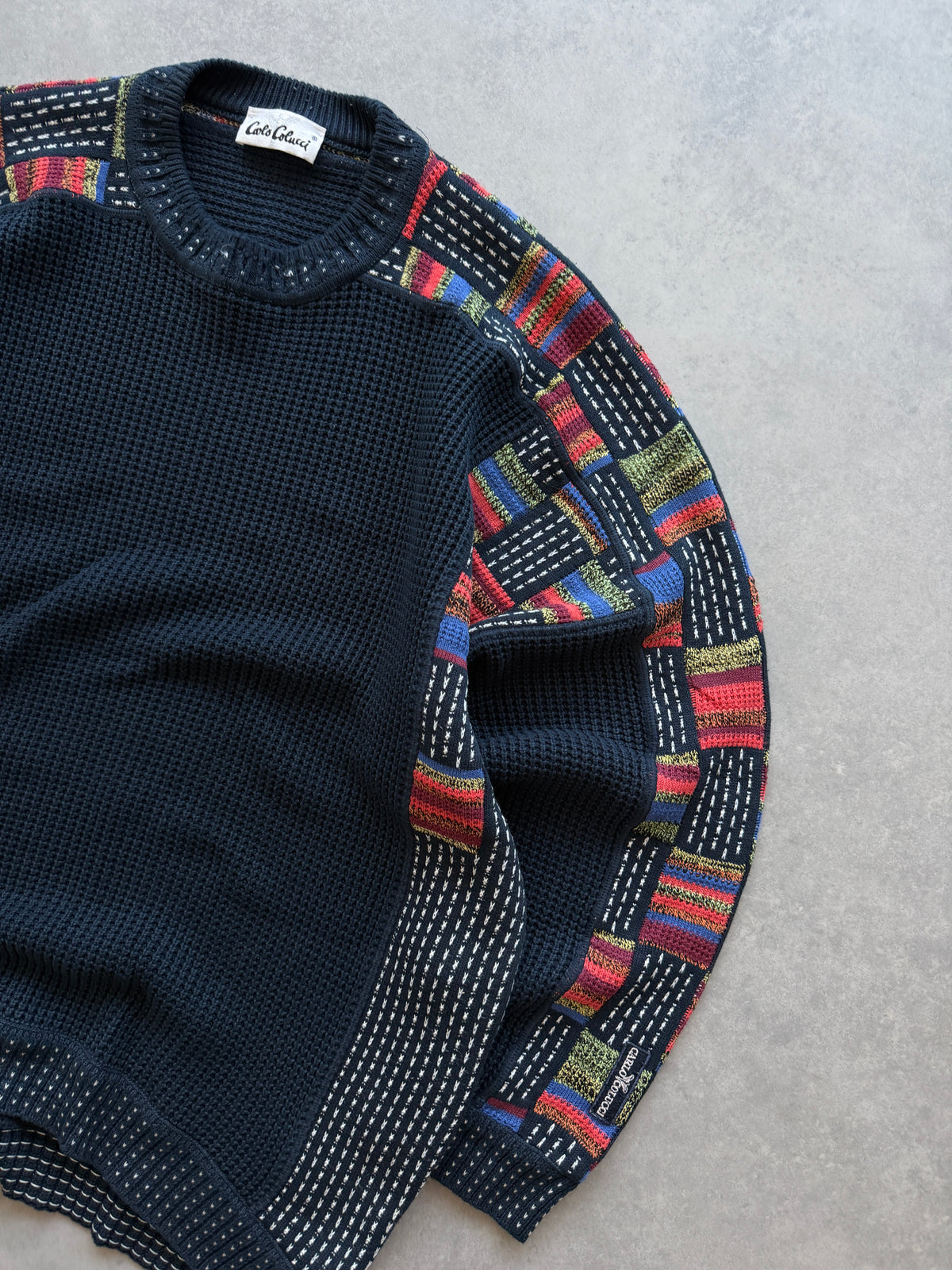 Carlo Colucci vintage muški oversized džemper (XL)