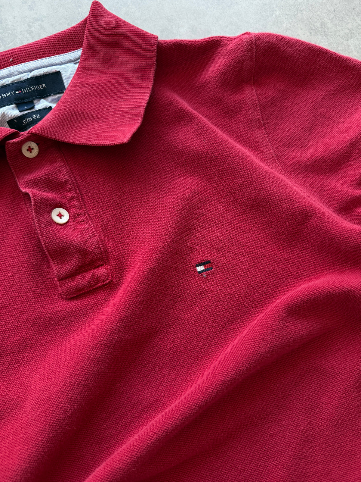 Tommy Hilfiger muška crvena polo majica (S)