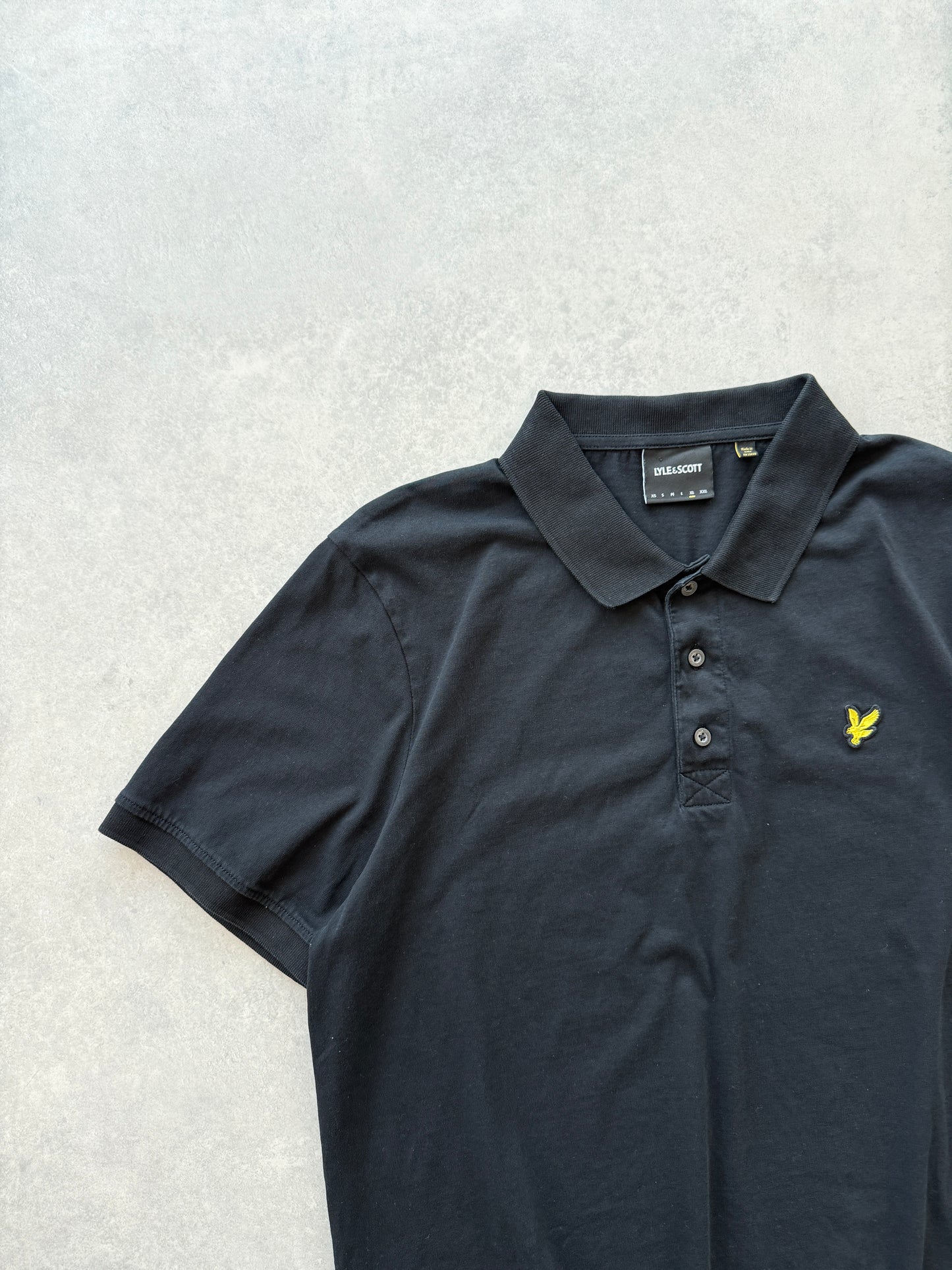 Lyle & Scott muška crna polo majica (XL)