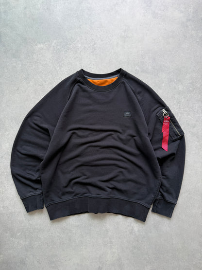 Alpha Industries muška crna dukserica (L)