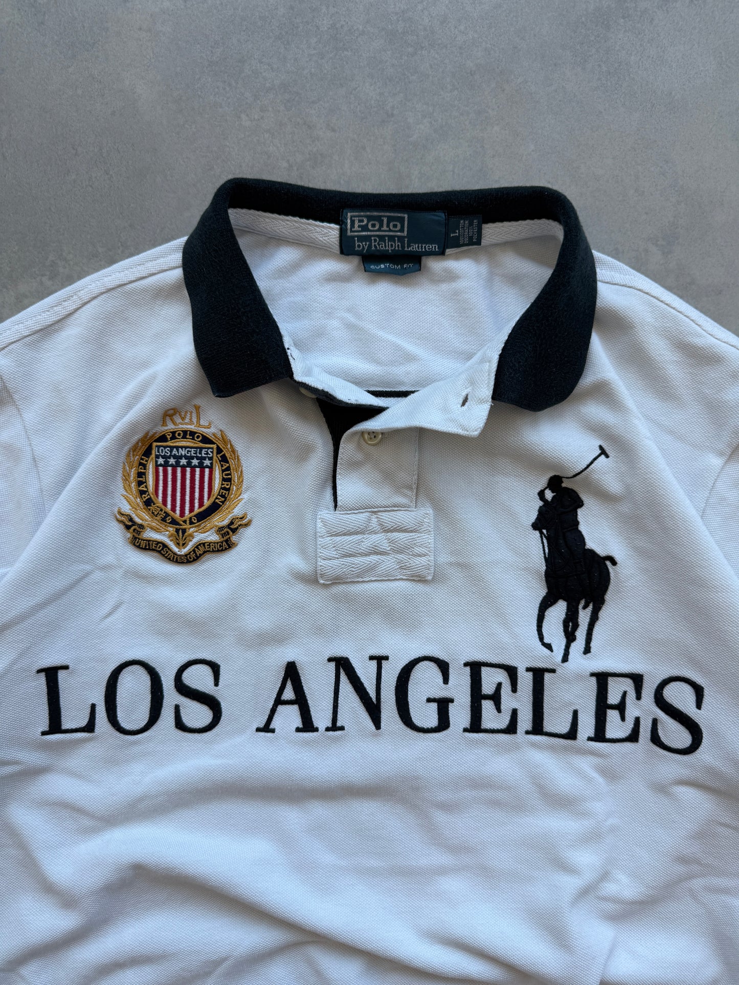 Polo by Ralph Lauren Chief Keef Los Angeles vintage muška polo majica (L)