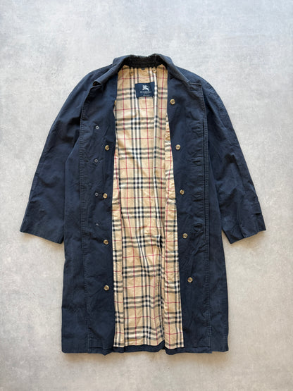 Burberry vintage muški navy plavi mantil (XXL)