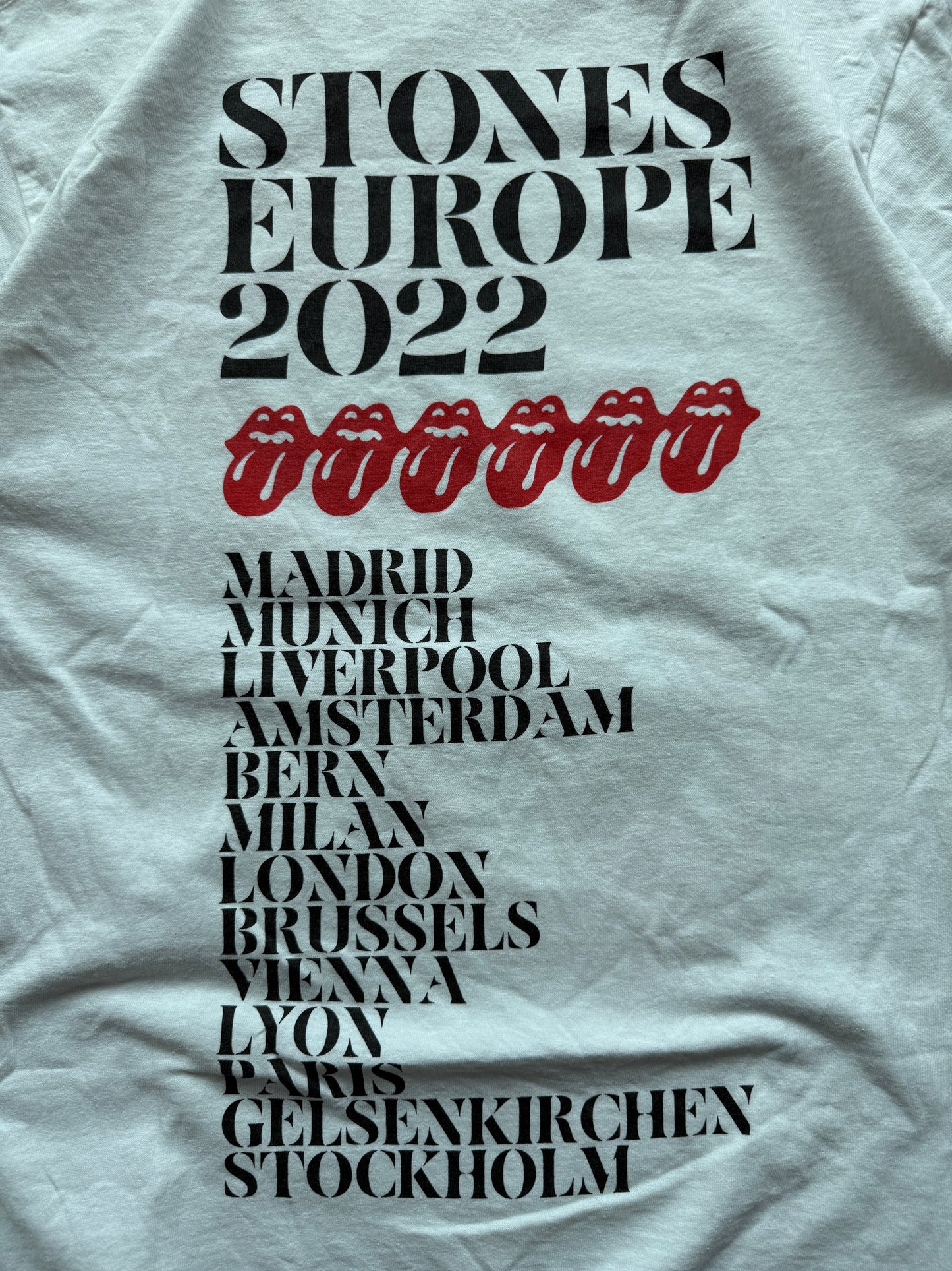 Rolling Stones Tour 2022 muška bijela majica (M)