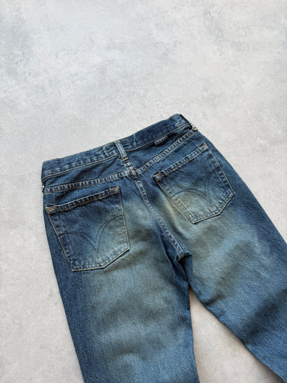 Freesoul Y2K ženske bootcut farmerke (XS)