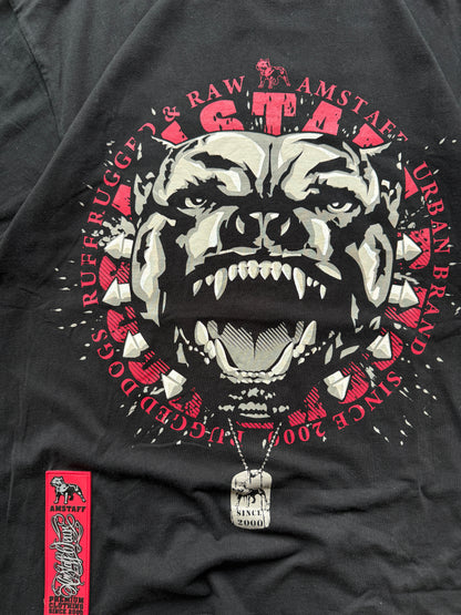 Amstaff muška oversized crna majica (XL)