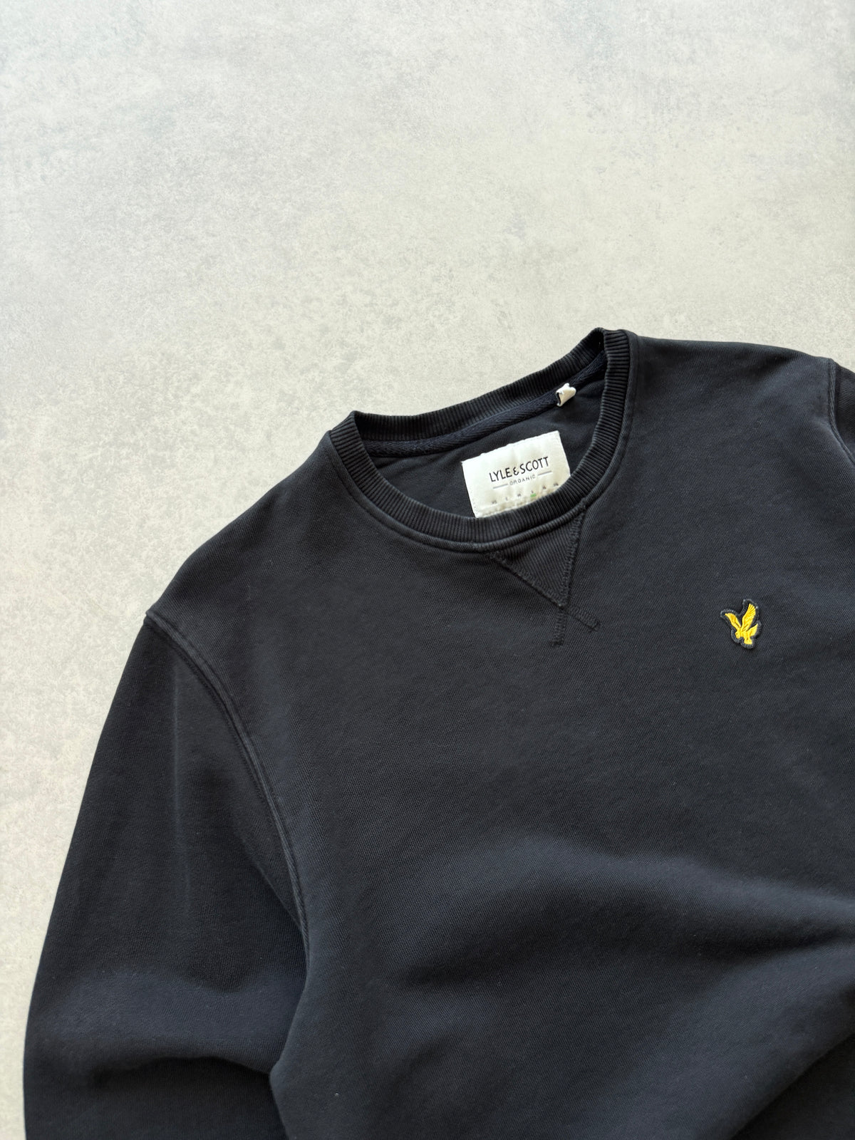 Lyle & scott muška basic crna dukserica (L)