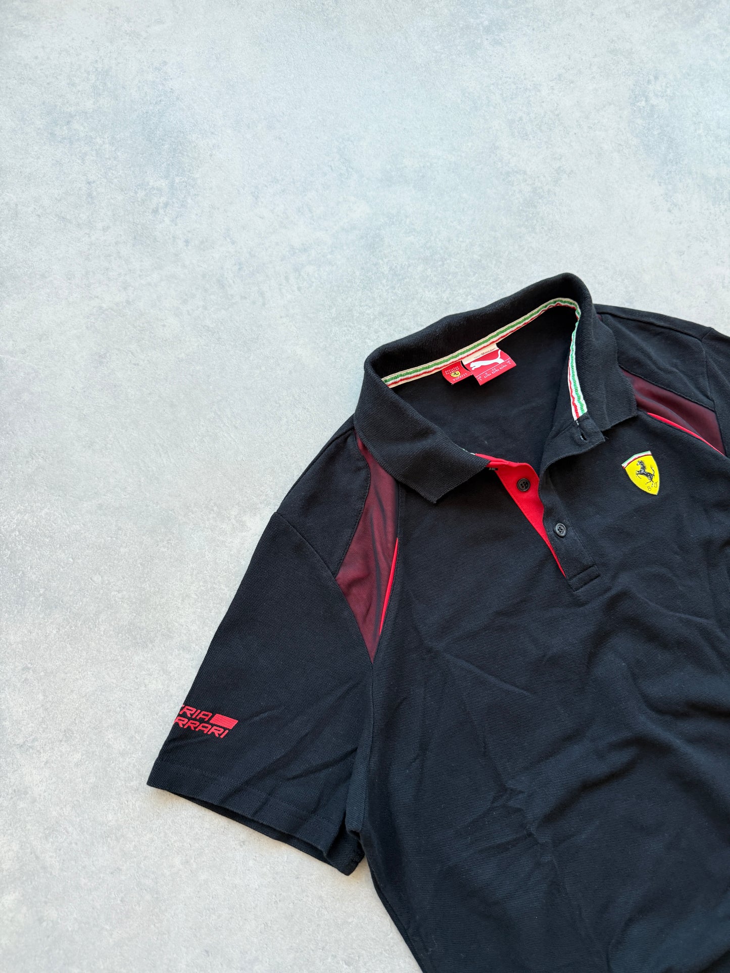 Puma x Ferrari muška crna polo majica (L)