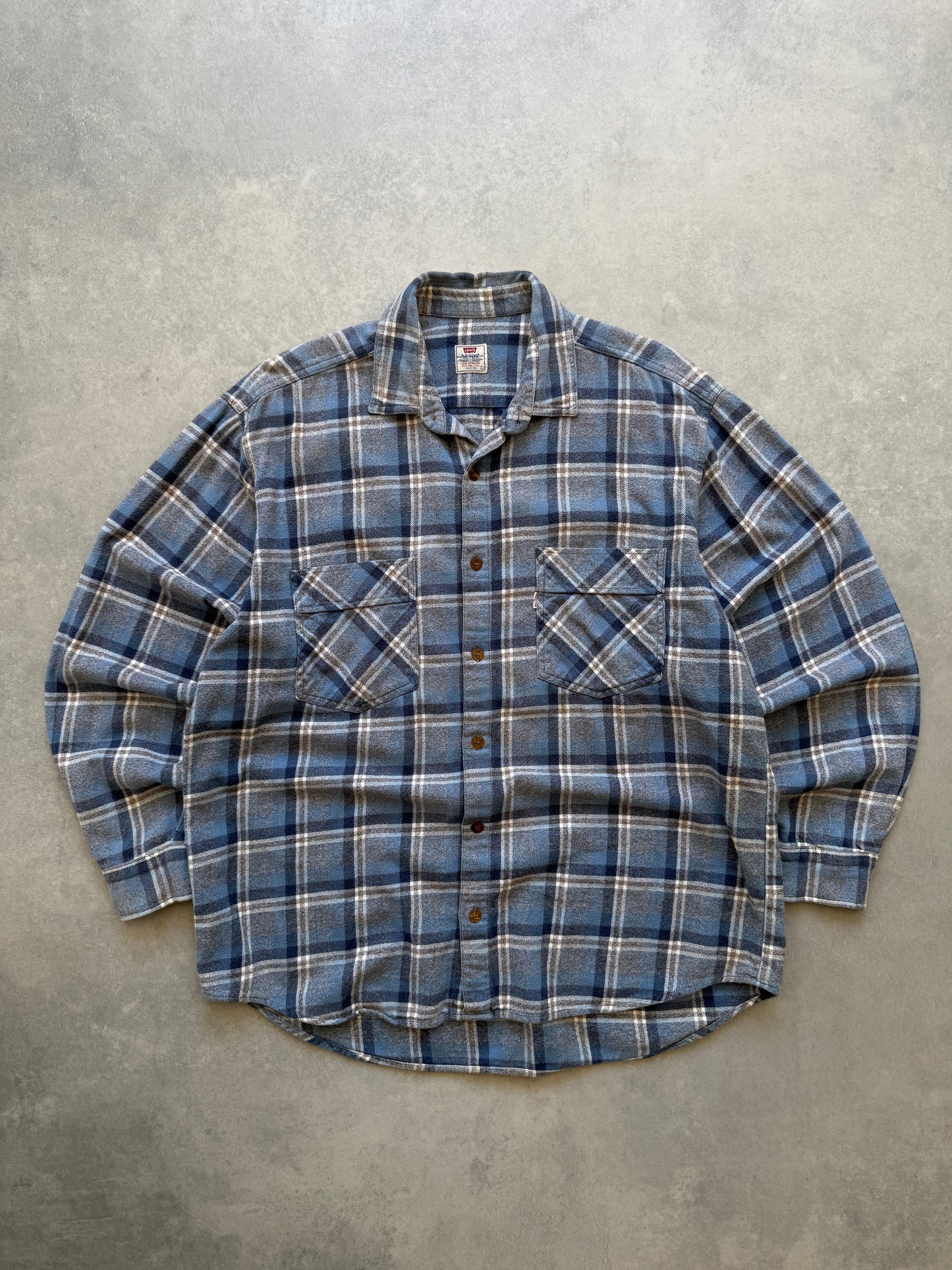 Levis vintage muška plava karirana košulja (L)