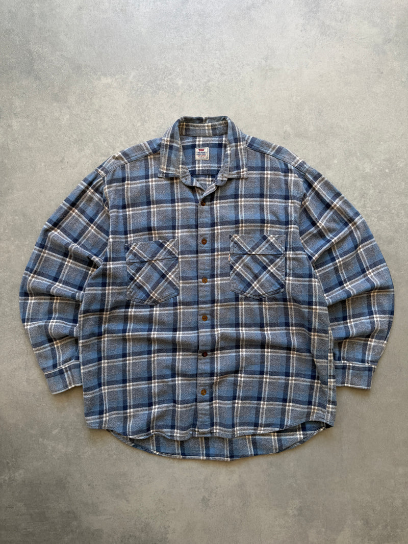 Levis vintage muška plava karirana košulja (L)