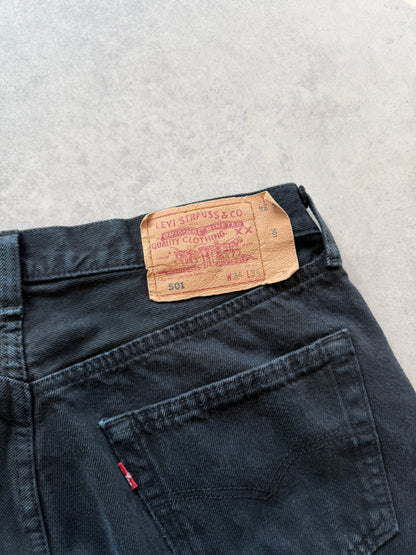 Levis 501 muške crne farmerke (34x34)