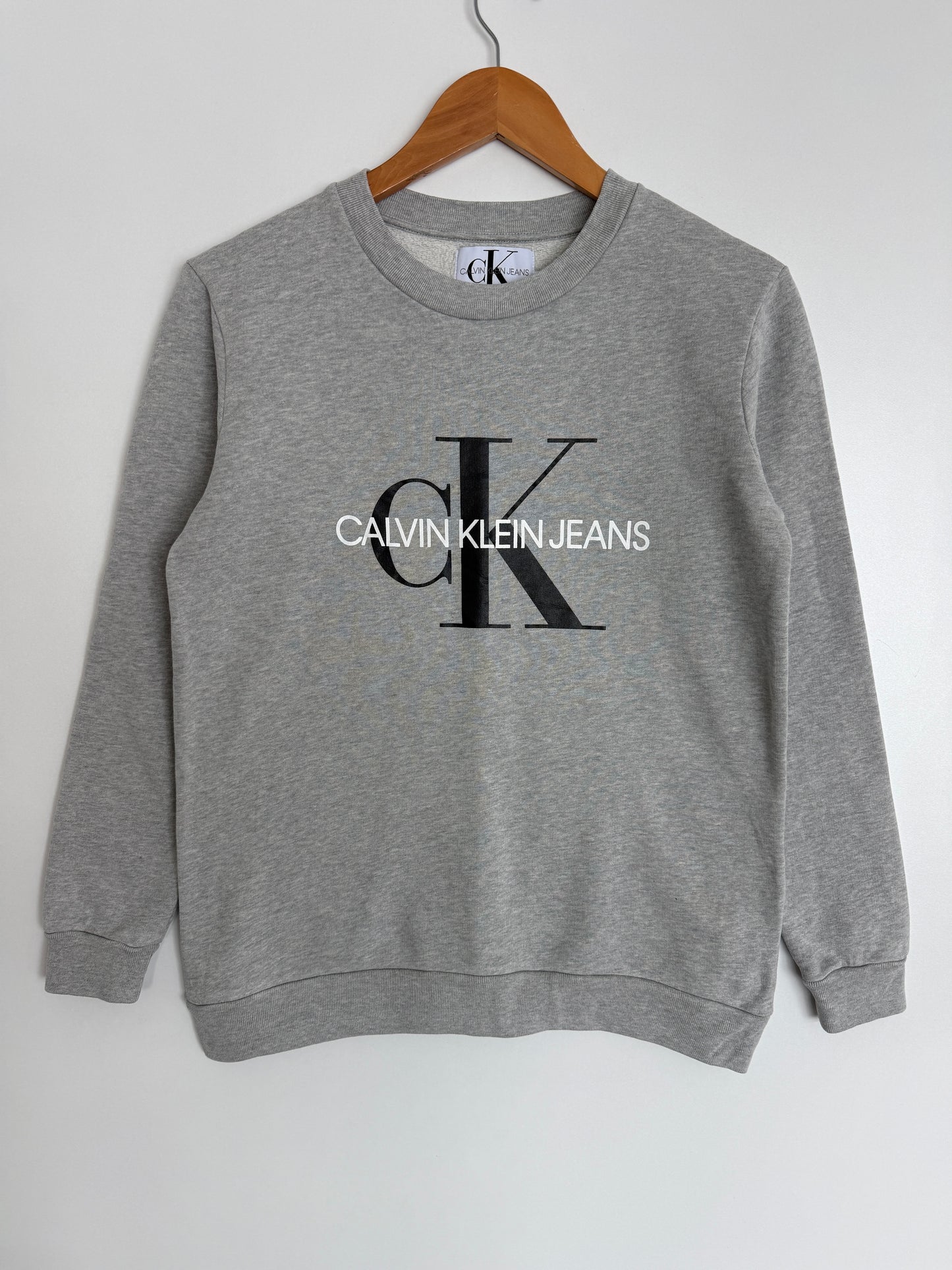 Calvin Klein Jeans ženska basic siva dukserica (XS)