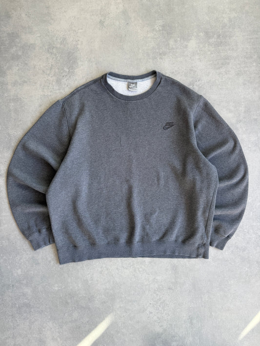 Nike 2000s muška basic siva dukserica (XL)