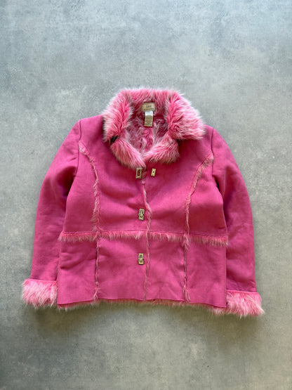 Lisa vintage Y2K ženska roza jakna (M)