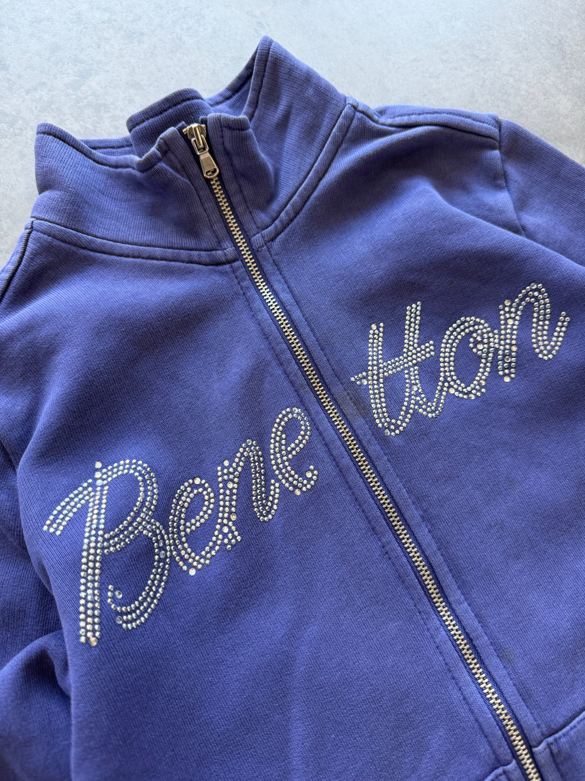 Benetton Y2K ženska slim fit zip dukserica (XS)