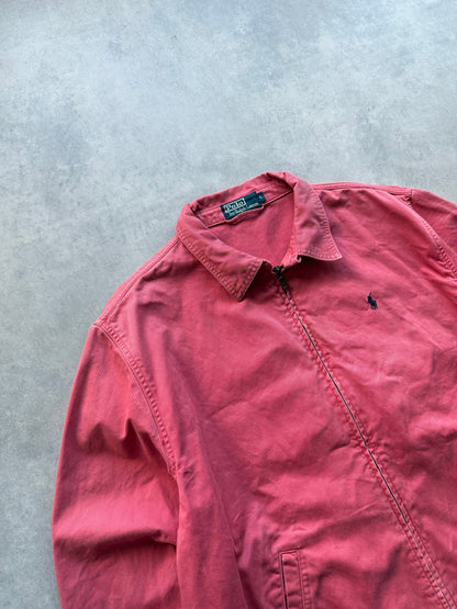 Polo by Ralph Lauren vintage muška roza harrington jakna (L)