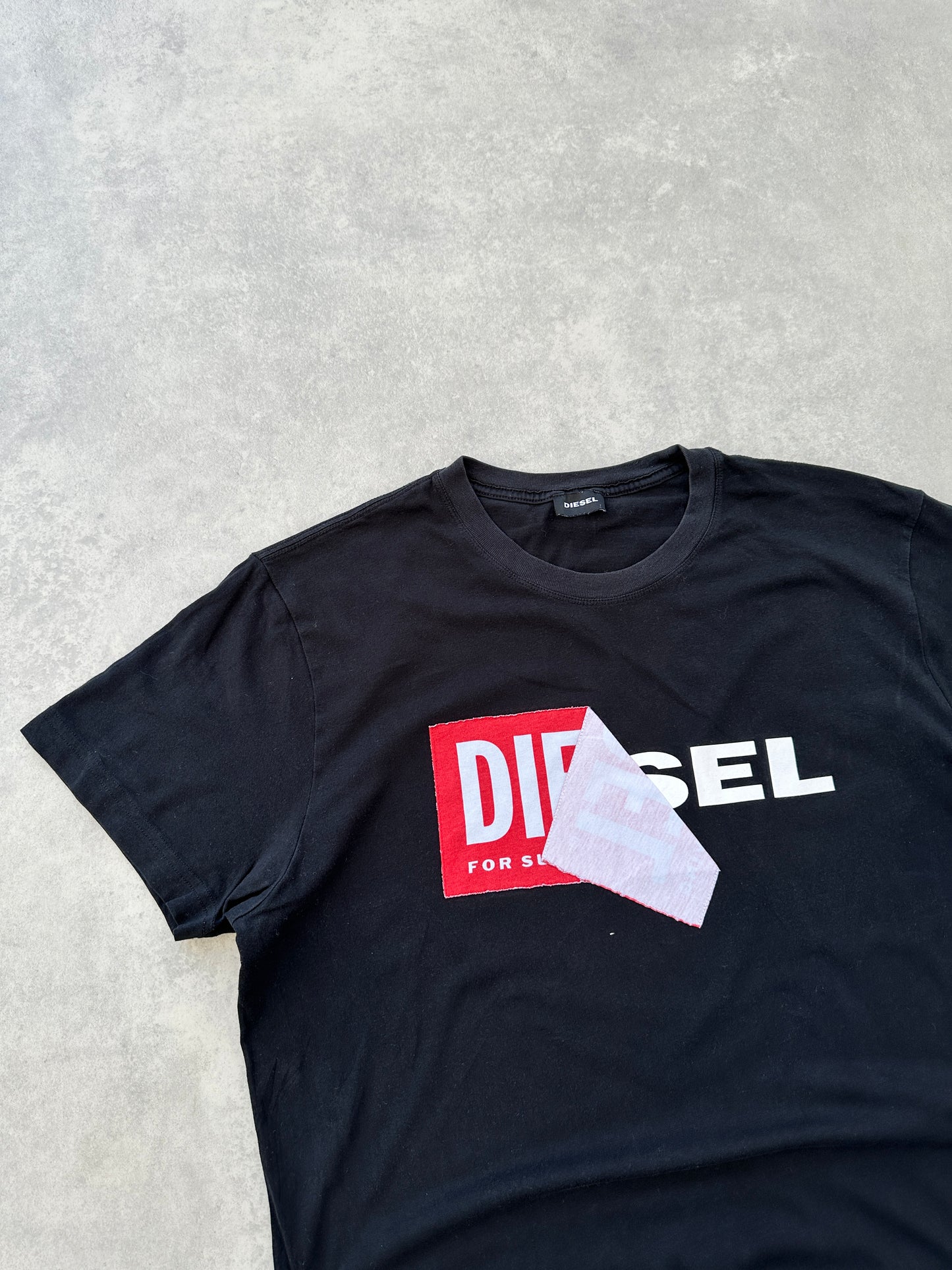 Diesel muška crna slim fit majica (XL)