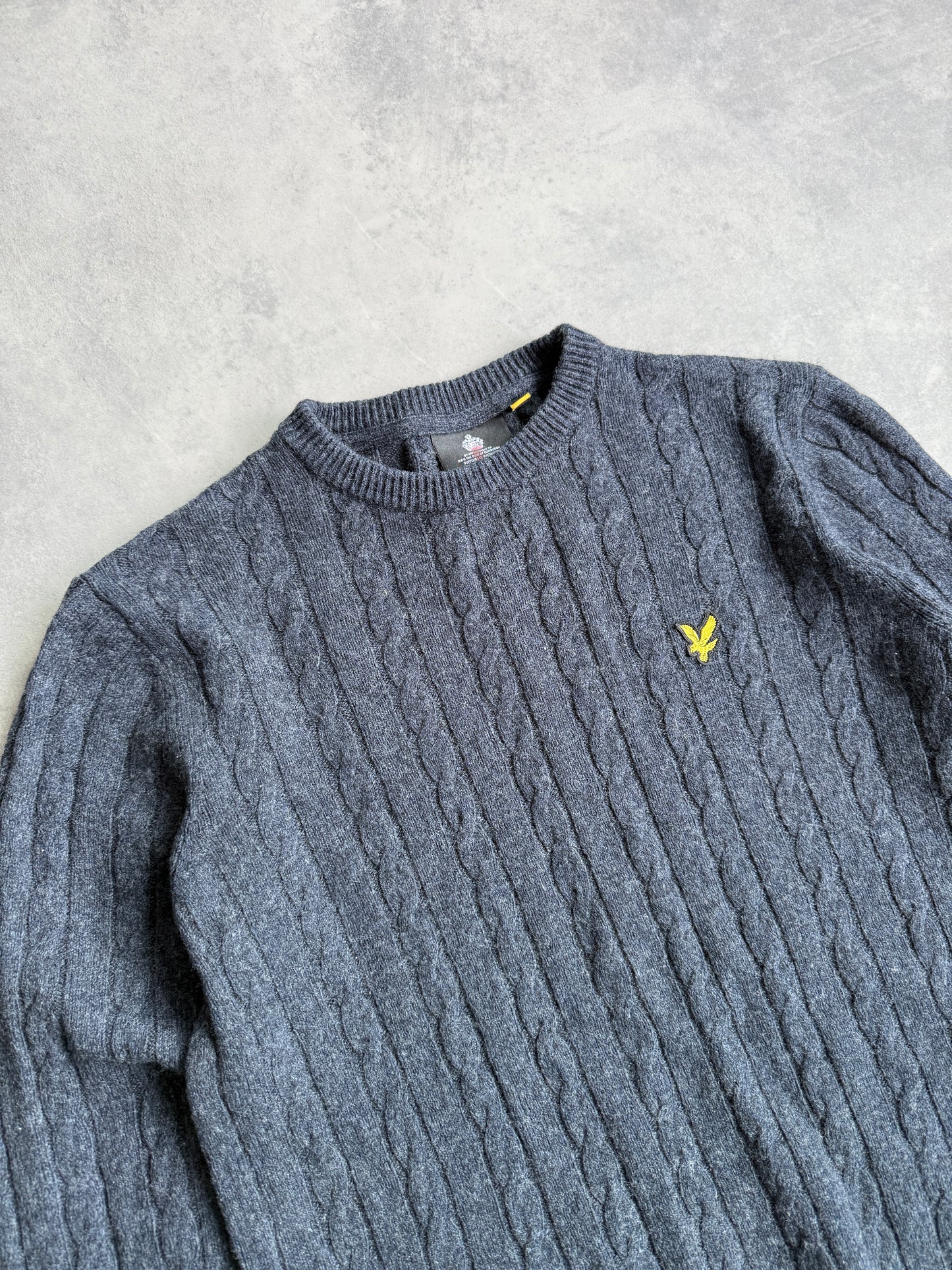Lyle & Scott muški sivi džemper (M)