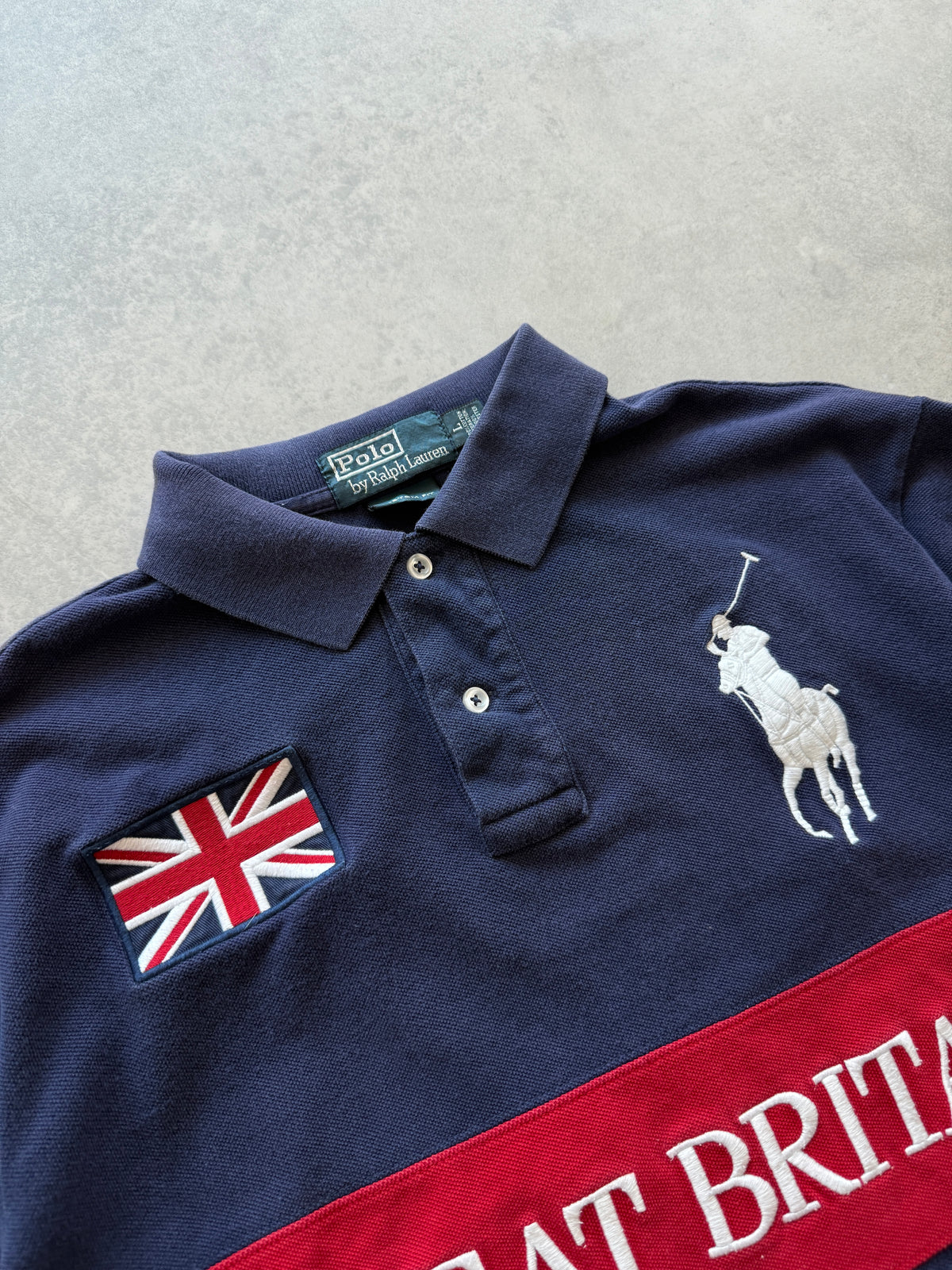 Polo by Ralph Lauren Great Britain Big pony muška polo majica (L)