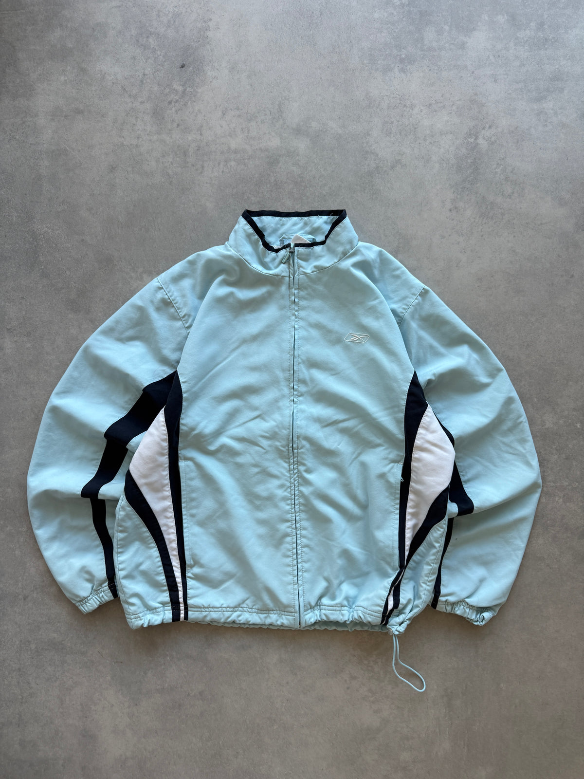 Reebok vintage ženska plava šuškava dukserica (XL)