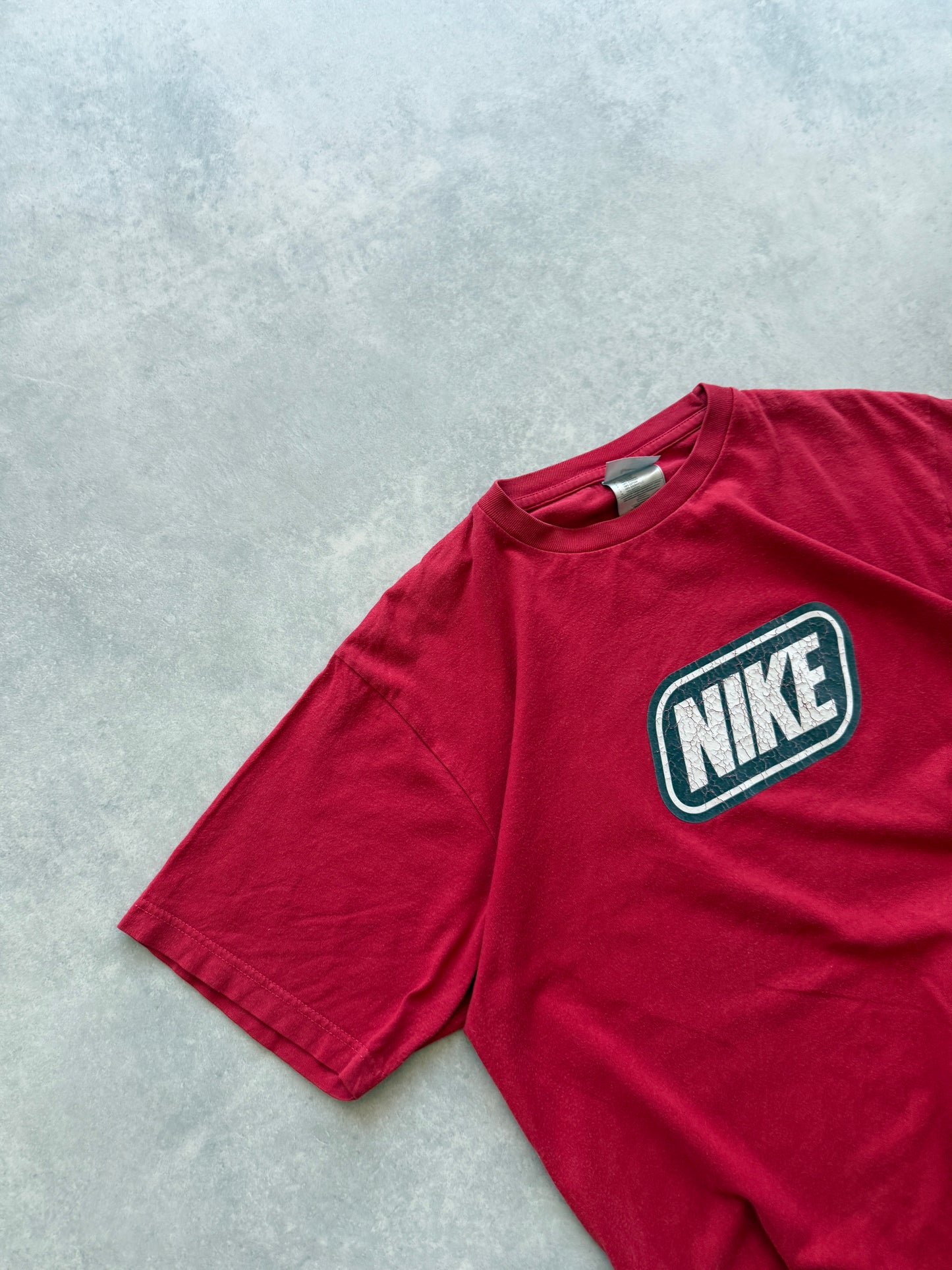 Nike 2000s muška oversized crvena majica (M)