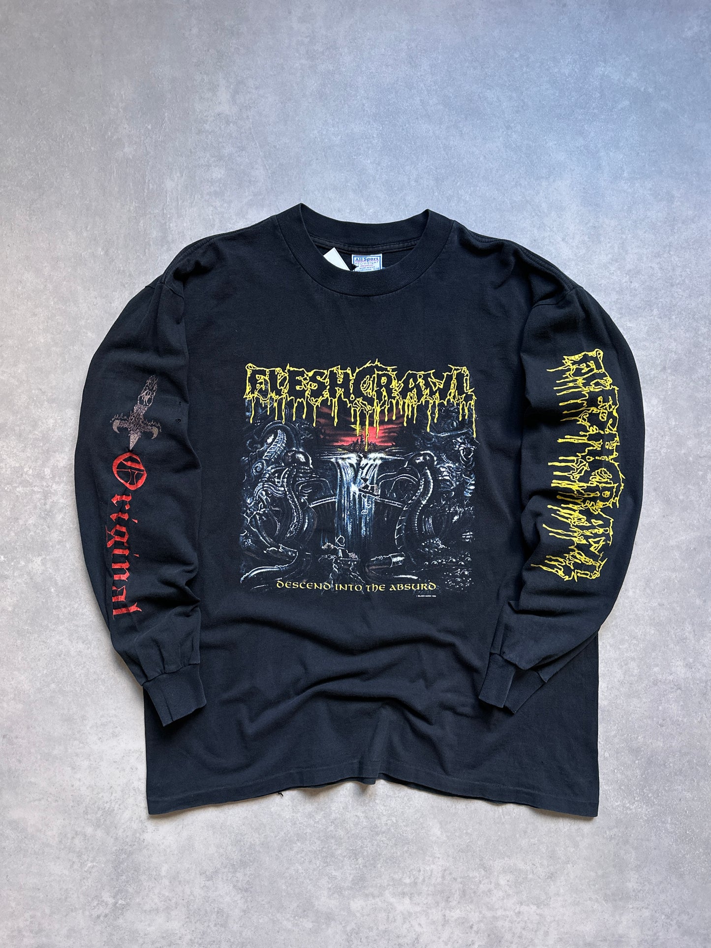 Fleshcrawl vintage 1992 muška bend majica (XL)