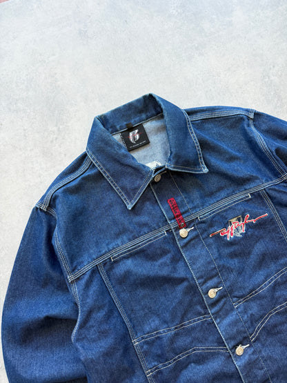 Ruff Ryders 2000s muška oversized teksas jakna (M)