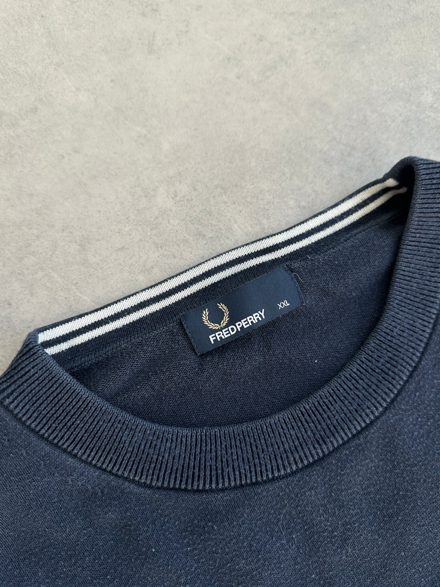 Fred Perry vintage muški navy džemper (XXL)