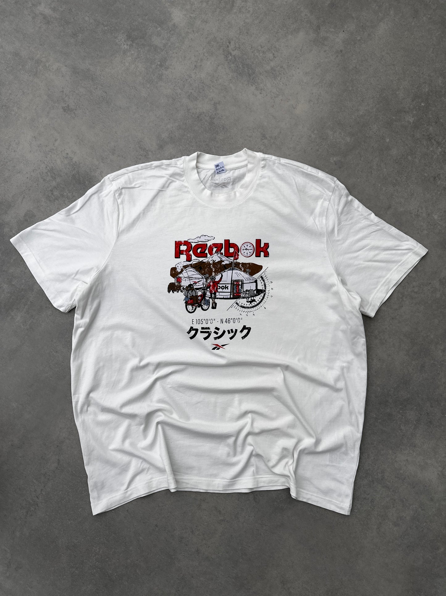 Reebok retro muška bijela majica (XXL)