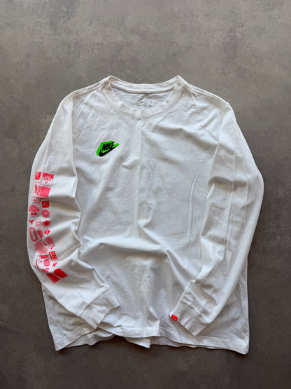 Nike muška bijela majica dugih rukava (XL)