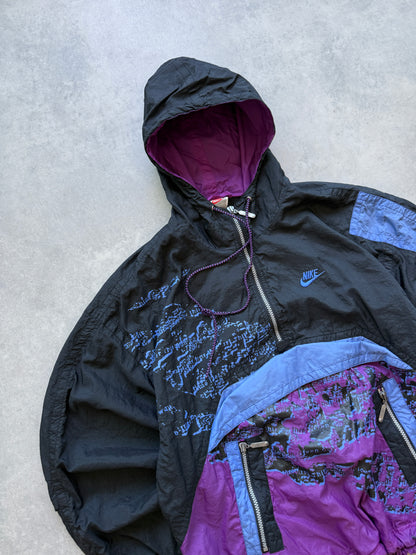 Nike 80s muška 1/3 zip šuškava dukserica (M)