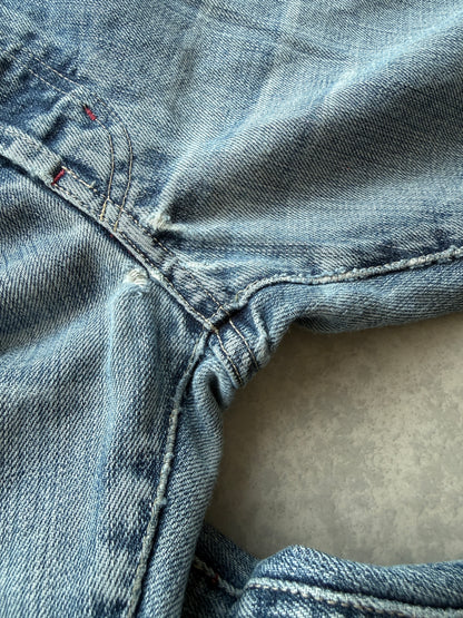 Energie Y2K cinchback muške baggy farmerke (36)