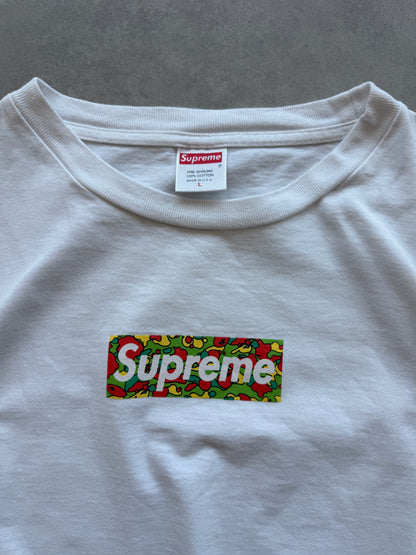 Supreme x Bape 2001 Box Logo muška bijela majica (M)