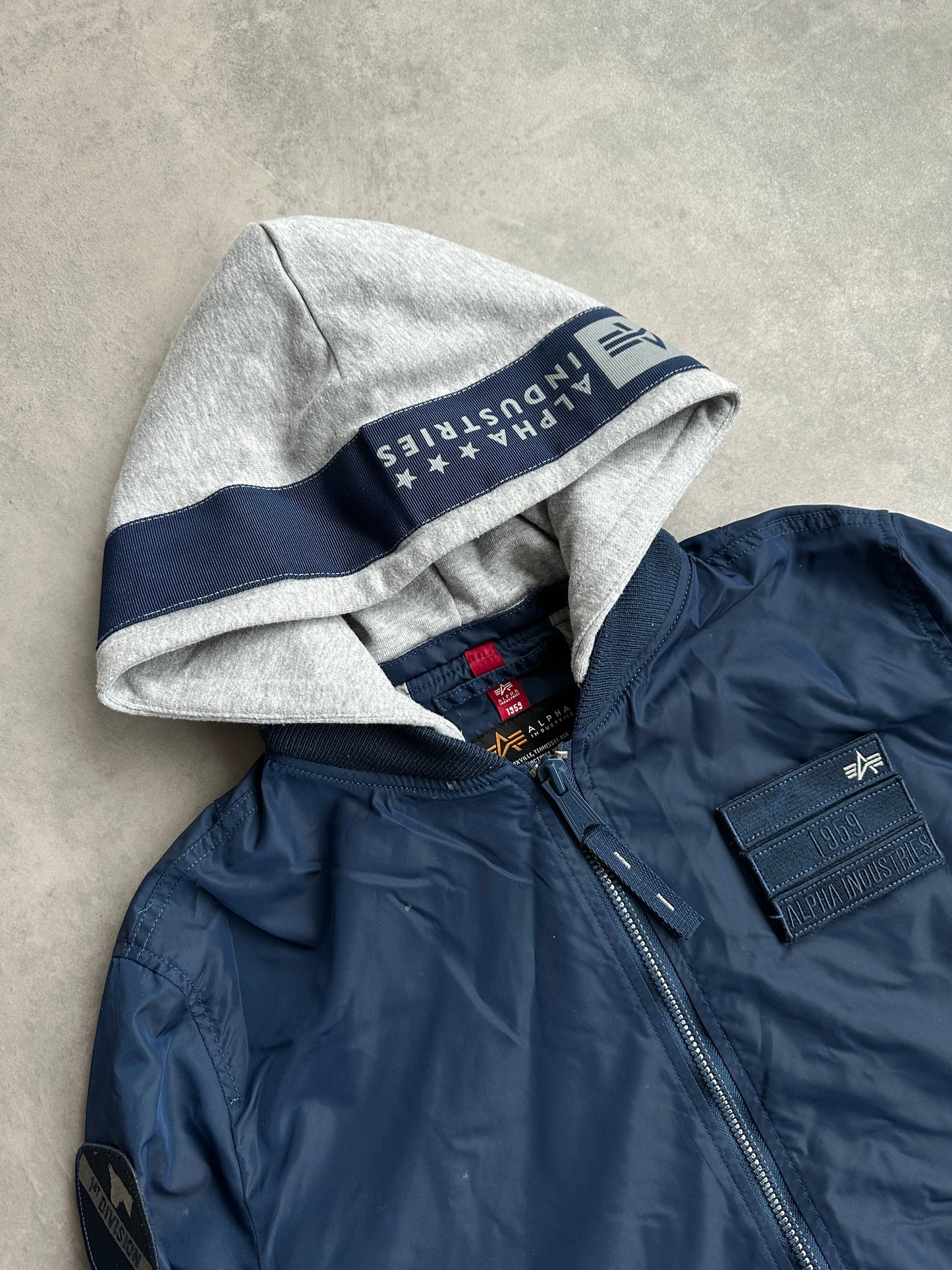 Alpha Industries muška navy plava proljetna jakna (S)