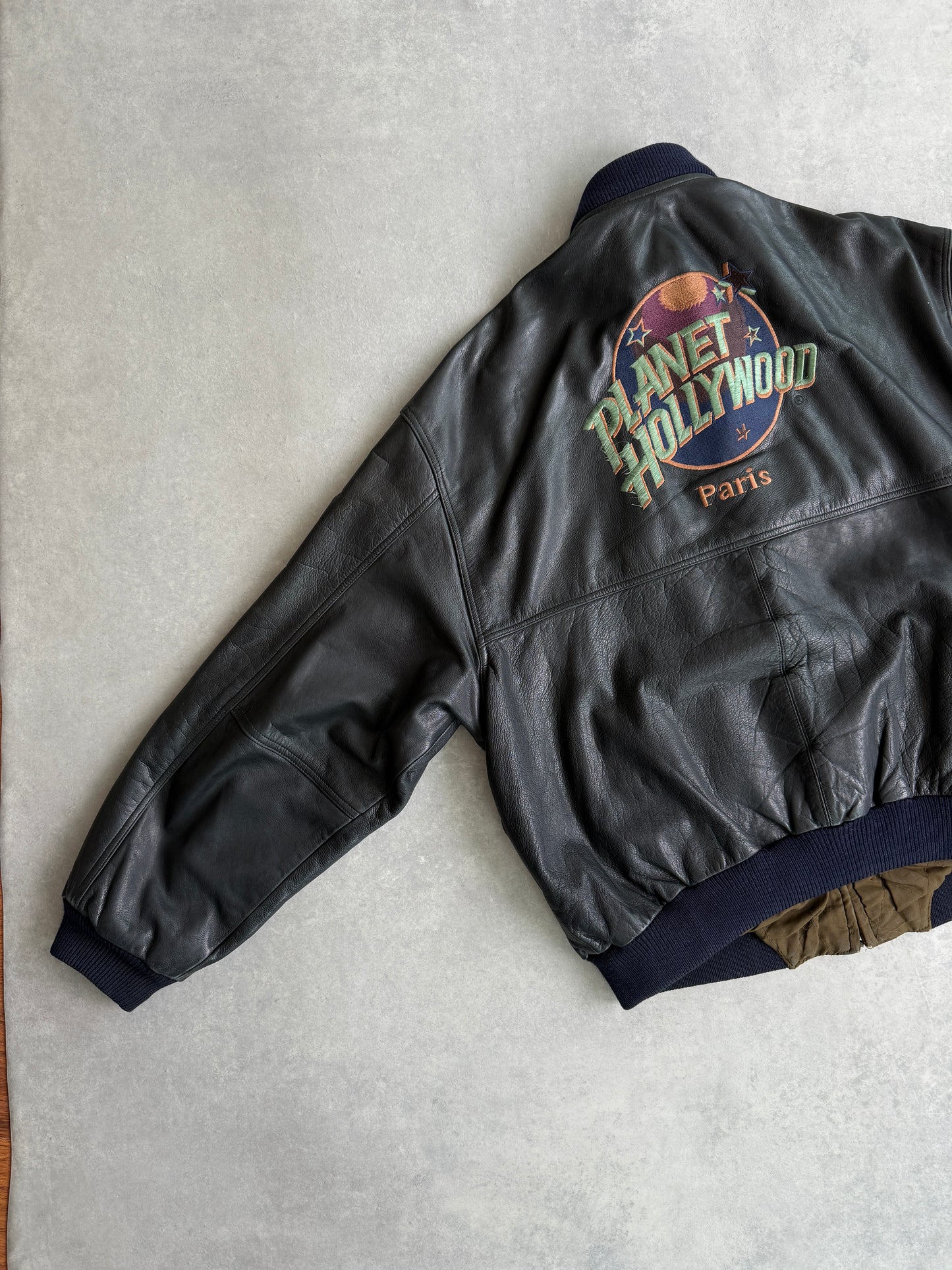 Planet Hollywood Paris vintage muška kožna jakna (XL)