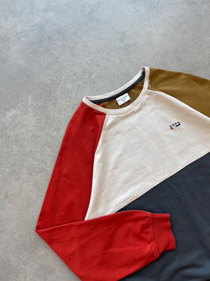 USPA muška color block dukserica (M)
