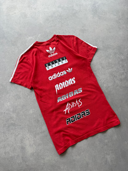Adidas muška crvena slim fit majica (S)