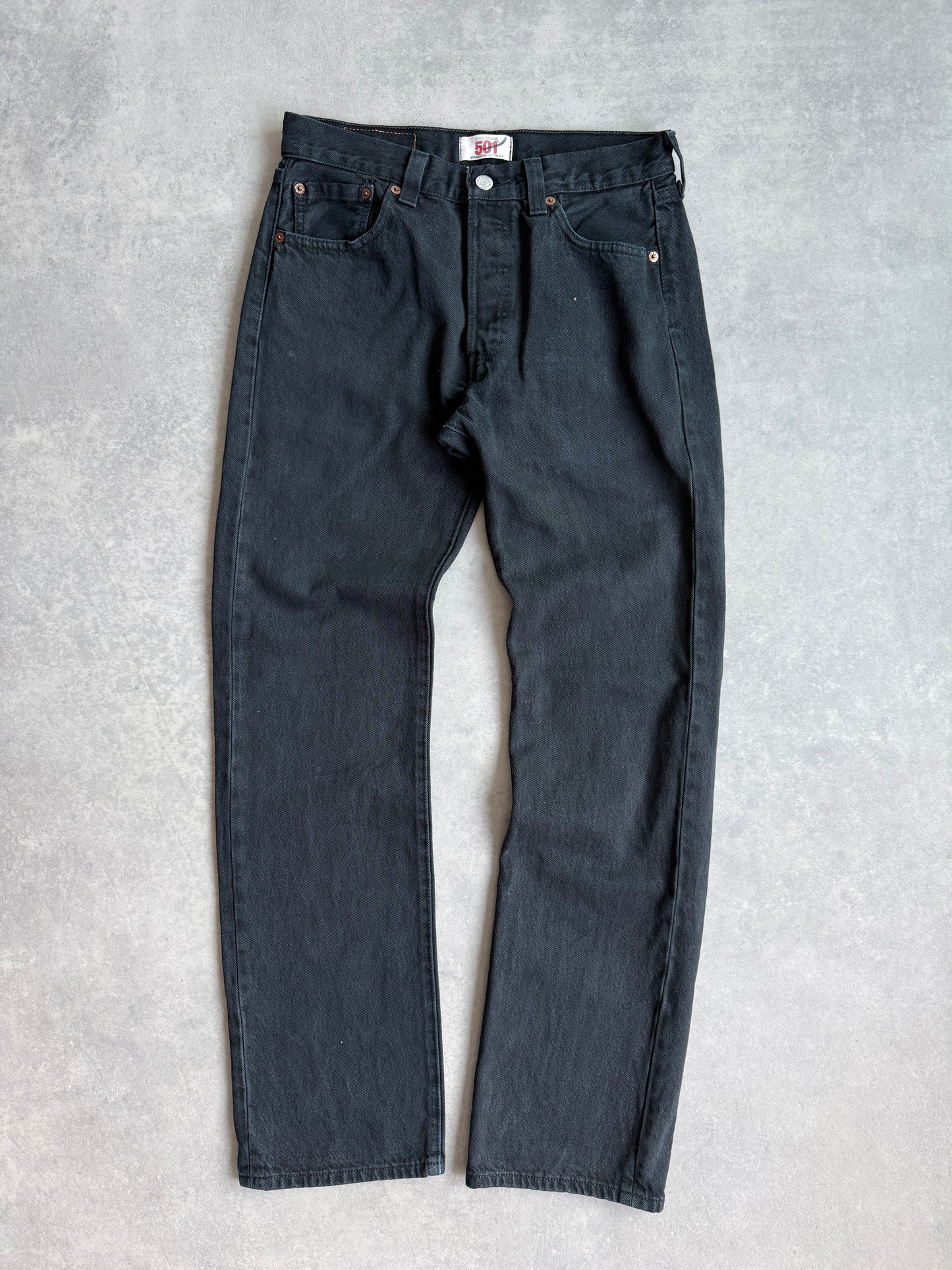 Levis 501 muške crne farmerke (30x32)
