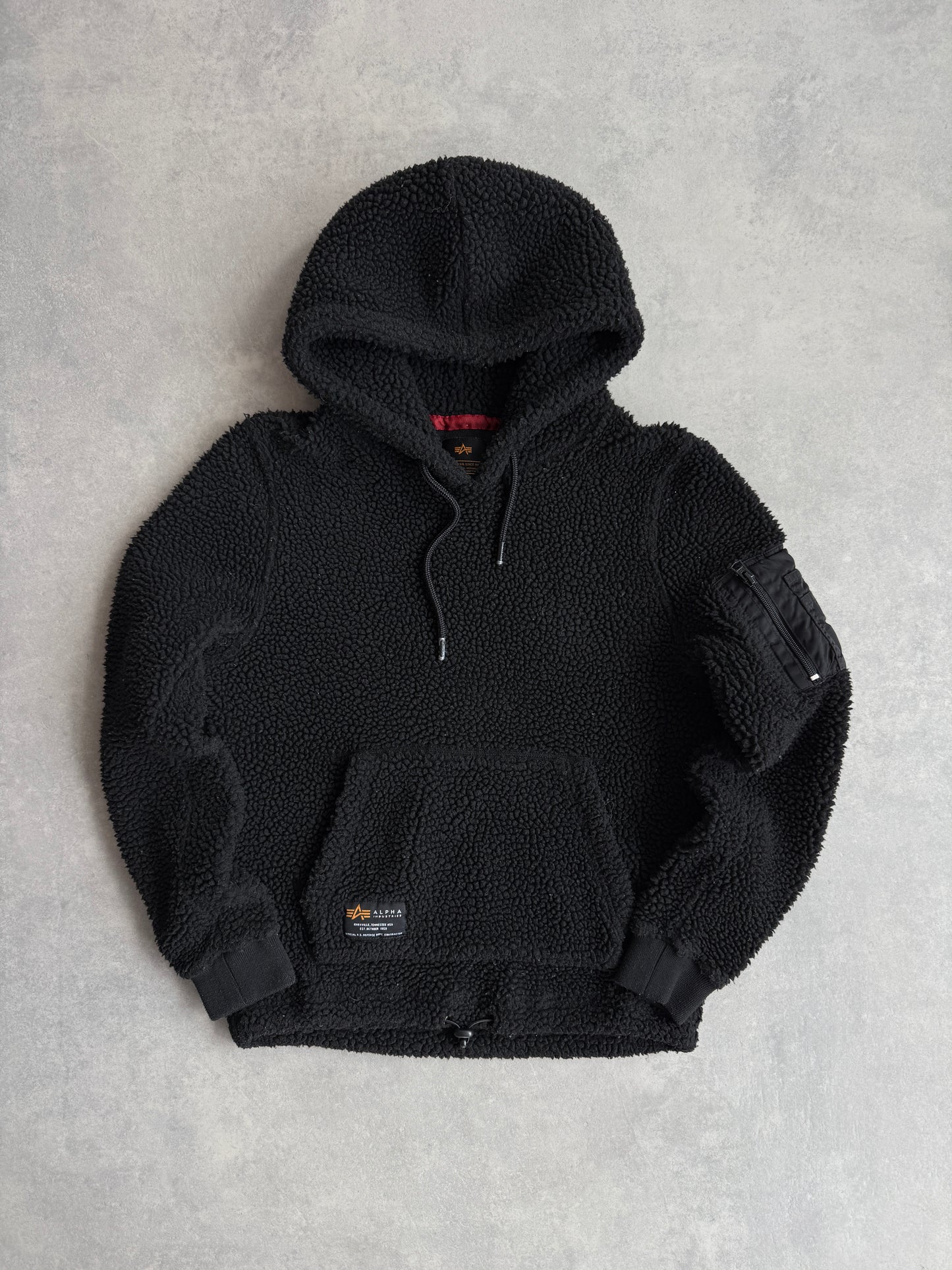 Alpha Industries ženska crna fleece dukserica (S)