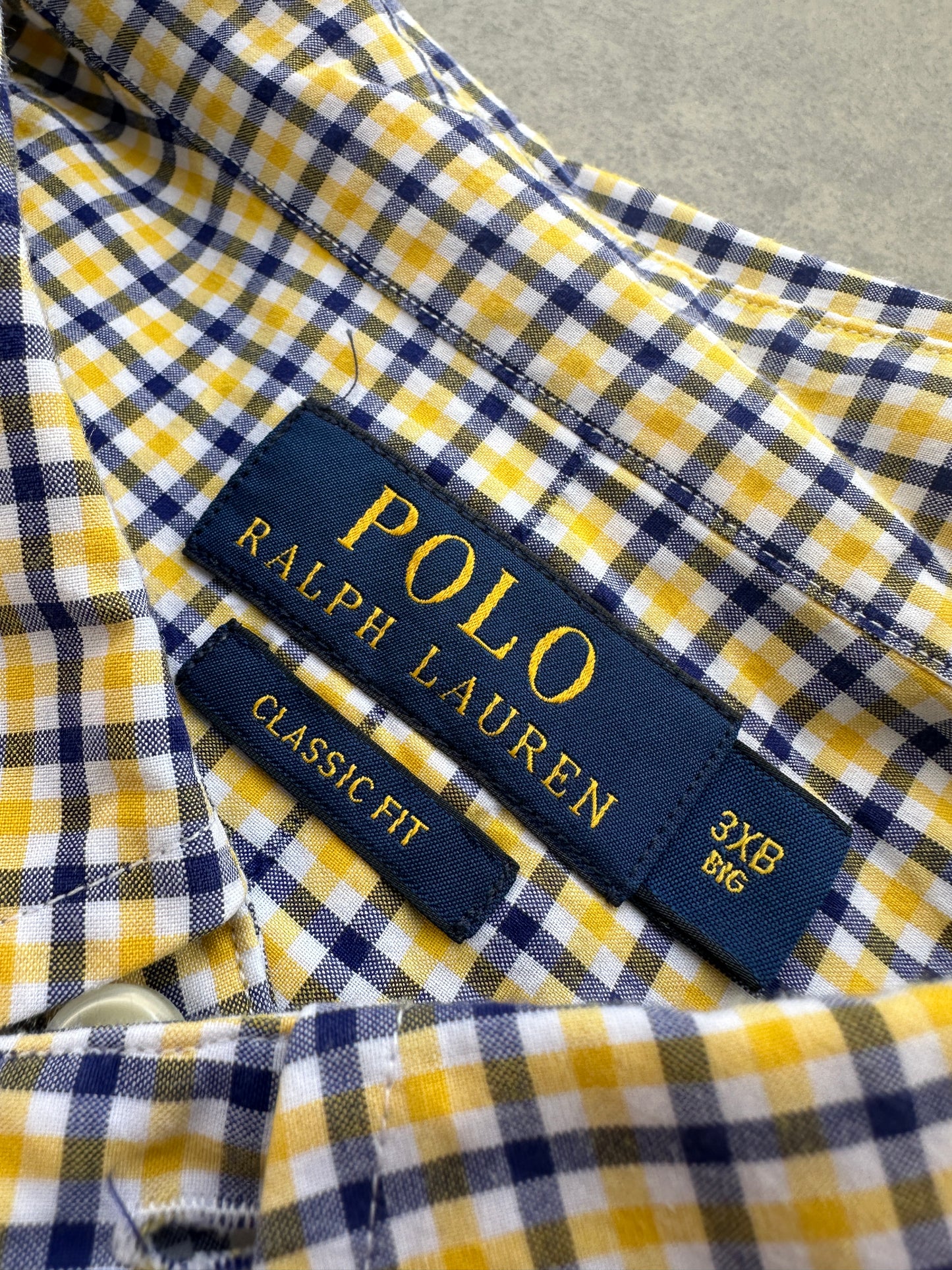 Polo by Ralph Lauren muška zuta karirana košulja (3XL)