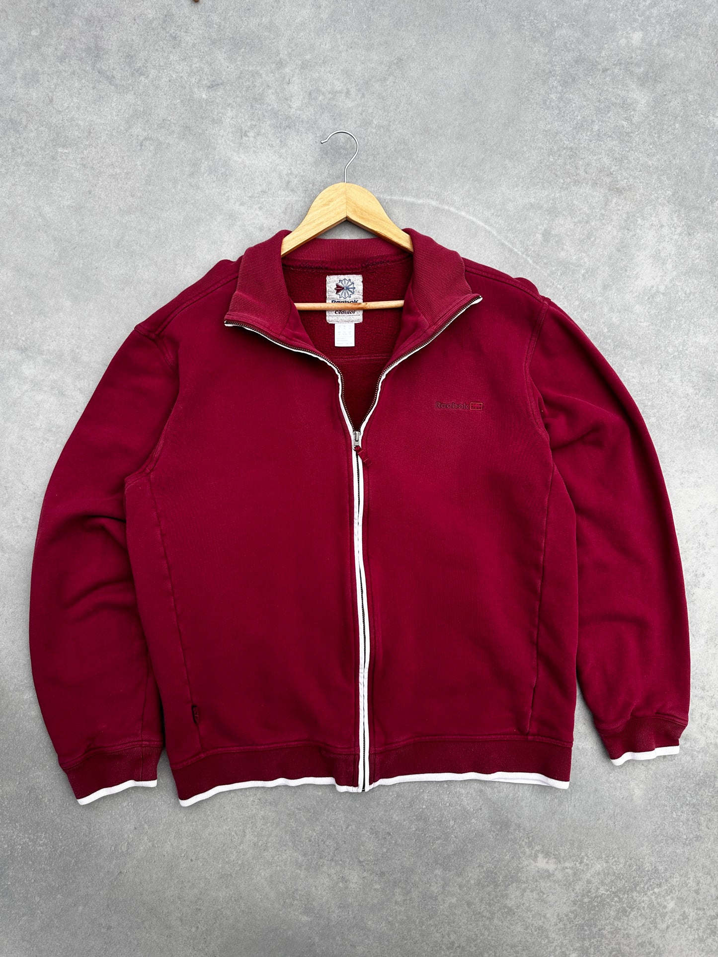 Reebok Classics muška bordo zip up dukserica (XL)