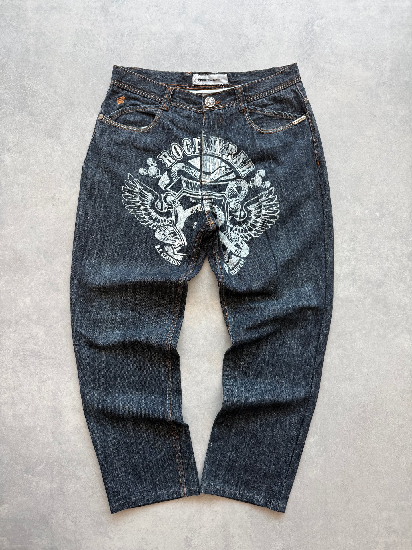 Rocawear Y2K muške loose fit farmerke (34)