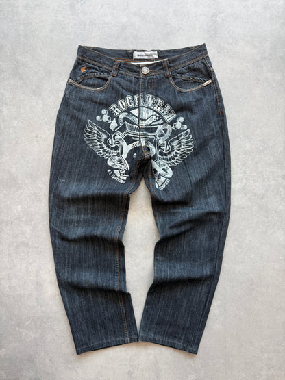 Rocawear Y2K muške loose fit farmerke (34)