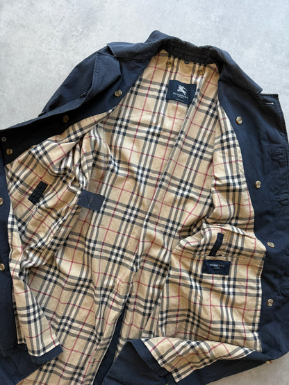Burberry vintage muški navy plavi mantil (XXL)