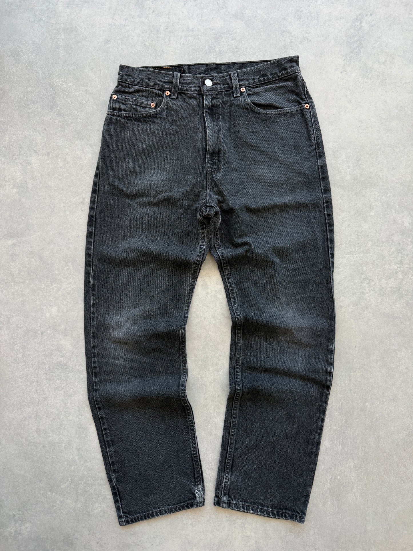 Levis 505 vintage 90s muške crne farmerke (33x30)
