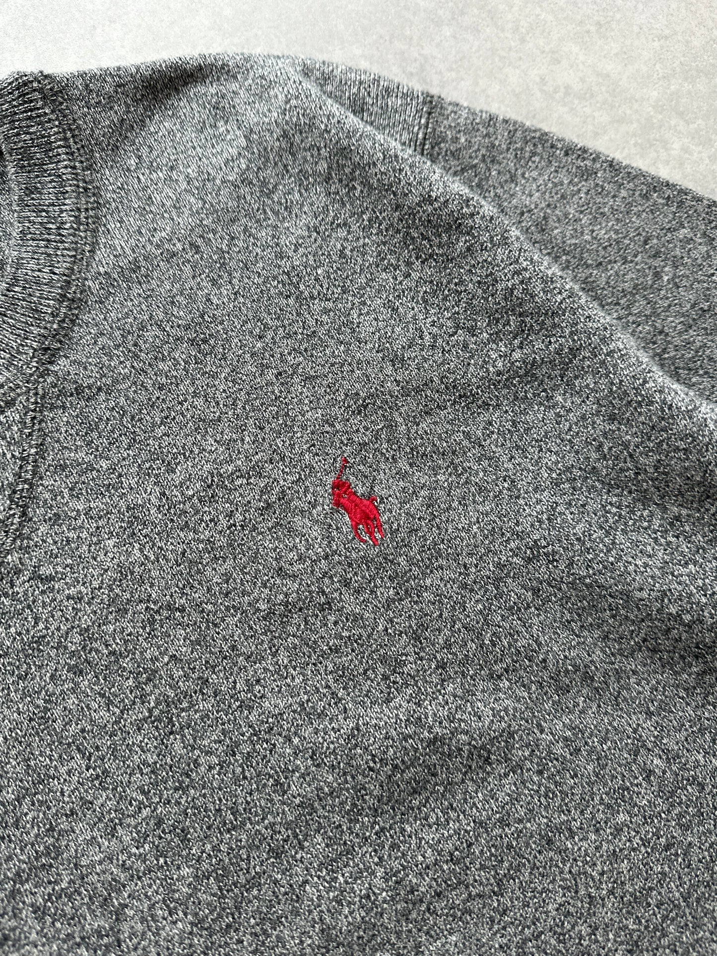 Polo by Ralph Lauren muški sivi džemper (S)