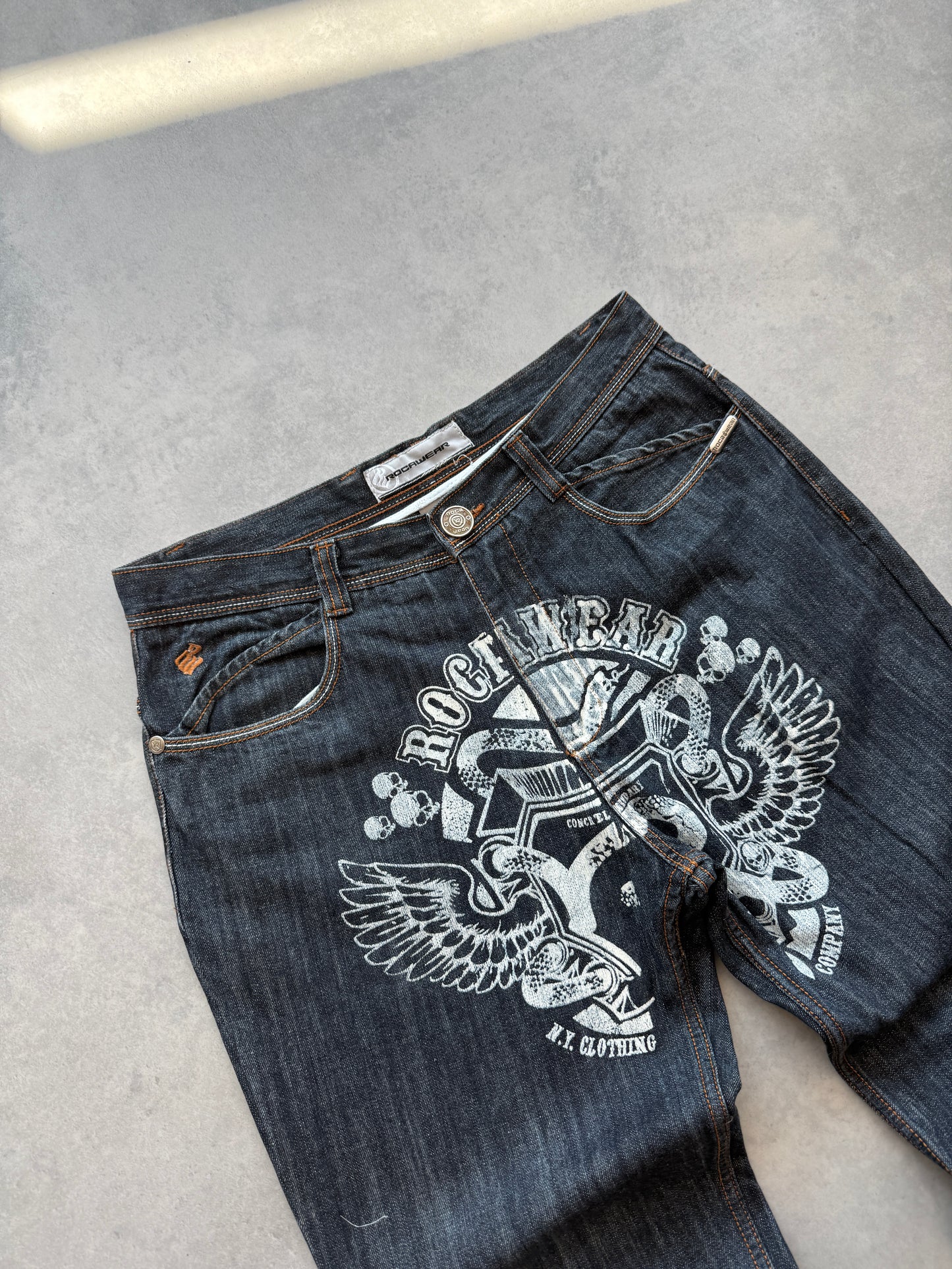 Rocawear Y2K muške loose fit farmerke (34)