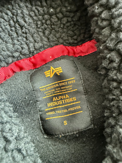 Alpha Industries ženska crna fleece dukserica (S)