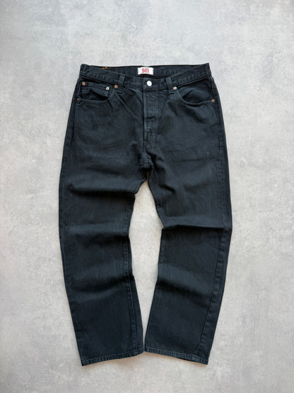 Levis 501 muške crne farmerke (36x30)
