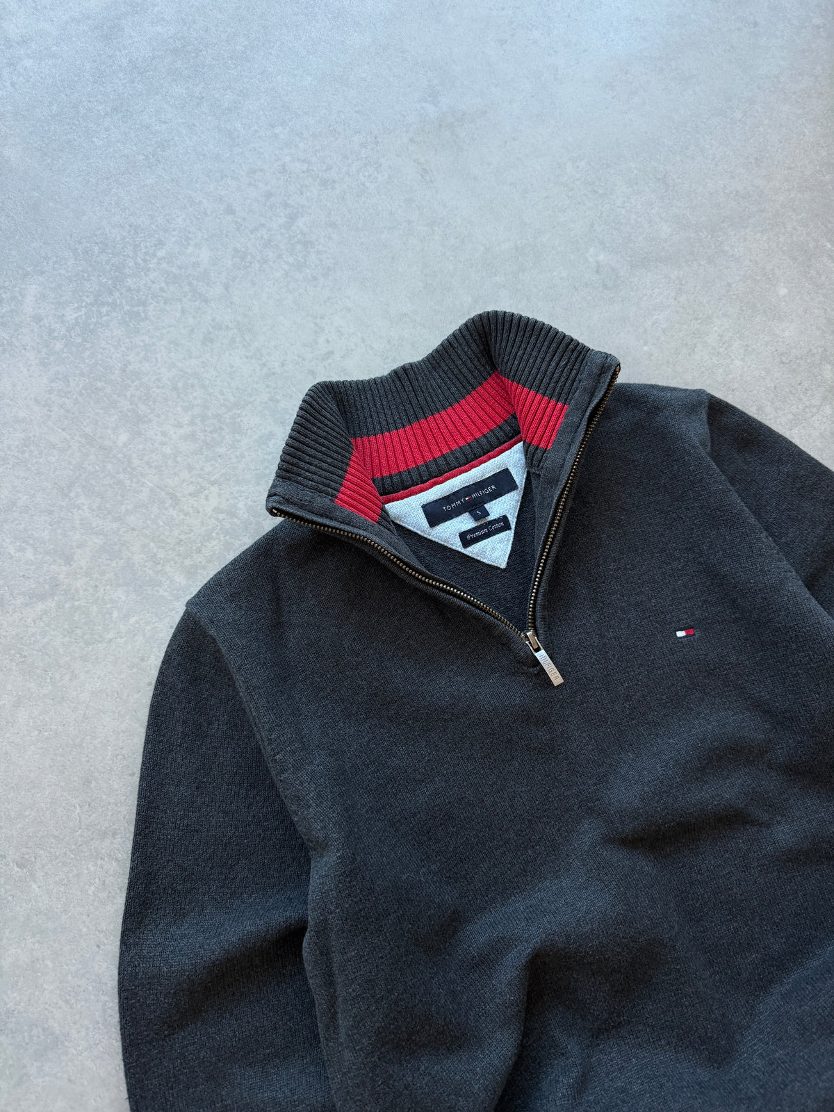 Tommy Hilfiger retro muški 1/4 zip džemper (S)